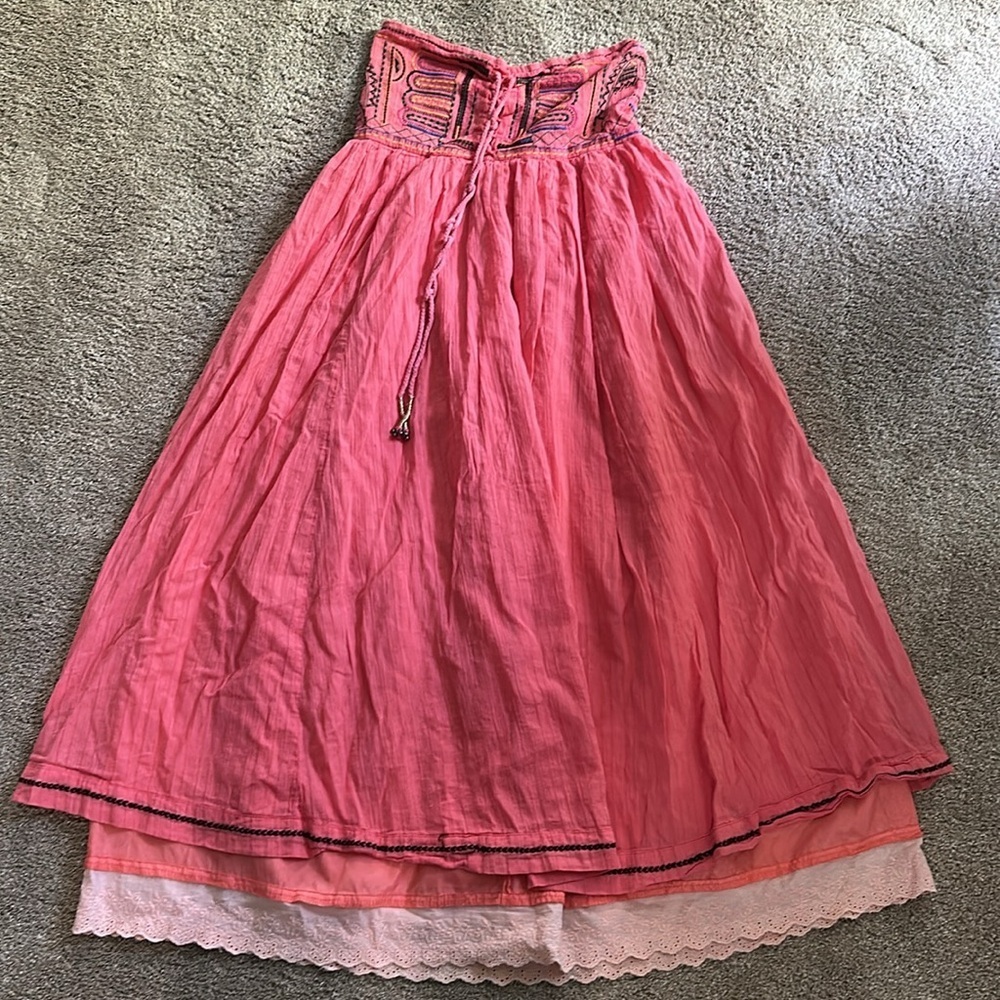 Esley Lavender Lace Trim Skirt